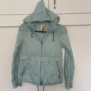 FREE PEOPLE Packable Hooded Jacket / festival bag in Caribbean Blue